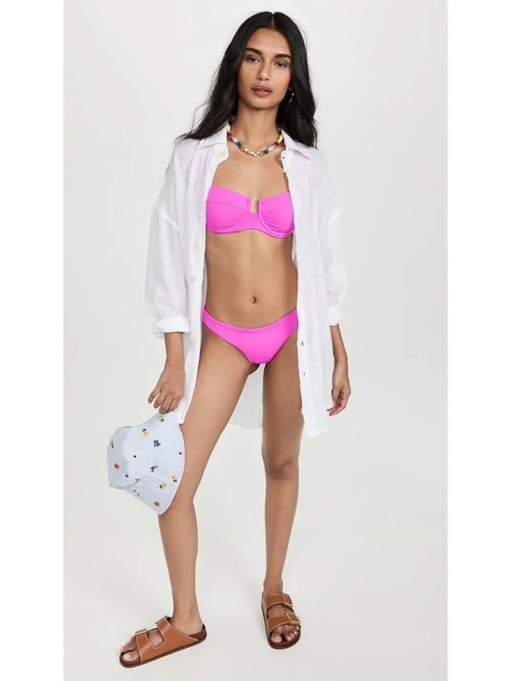 L*Space Sandy Classic Bikini Bottoms in Bougainvillea XLarge New Womens Swimsuit